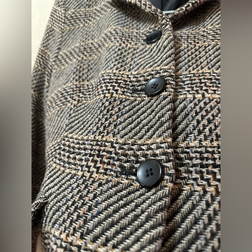 Vintage Pendleton Virgin Wool Lambswool Plaid Blazer Jacket Women’s Size 10 - Picture 4 of 7